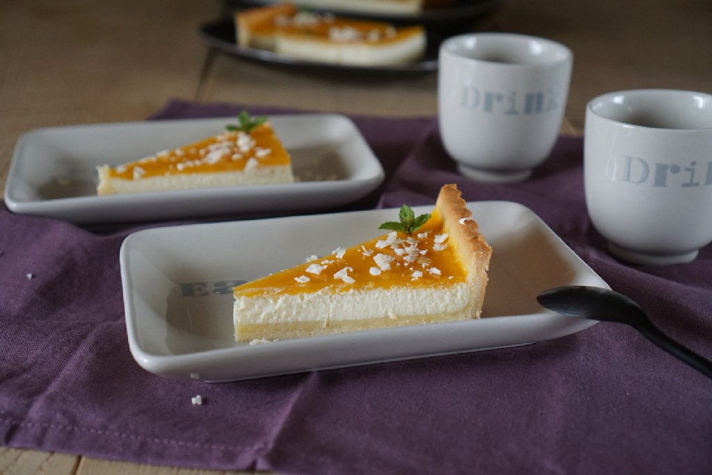 Cheesecake Tarte mit Maracuja-Mango-Gelee - Willkommen in unserer ...