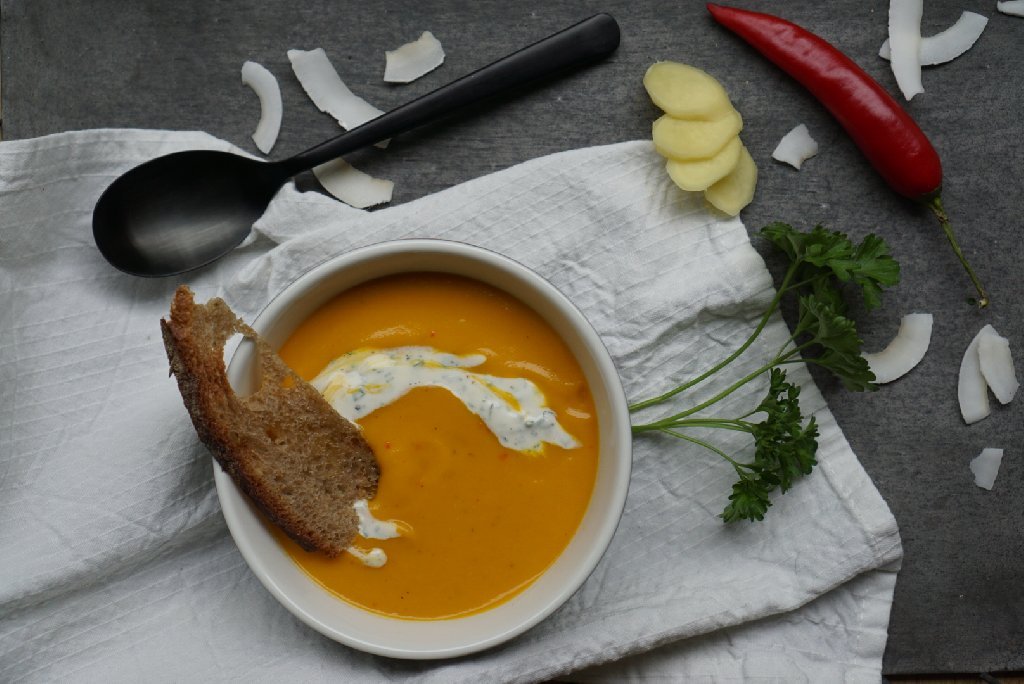 Möhren-Kokos-Ingwer Suppe im Food.Blog.House - Willkommen in unserer ...